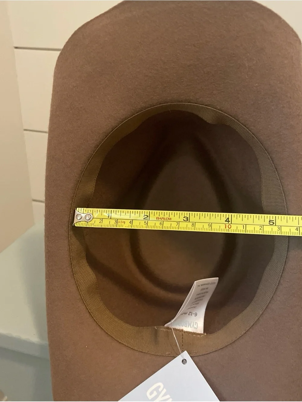 Vintage Baby Gymboree Classic light Brown Wool Felt Cowboy Hat